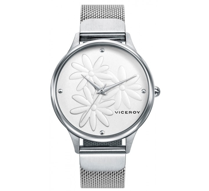 RELOJ VICEROY 461120-07 SE?ORA ACERO ESFERA FLORES BLANCO
