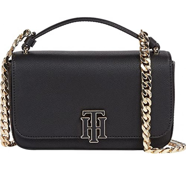 BANDOLERA TOMMY HILFIGER NEGRA LOGO AW0AW13145 BDS