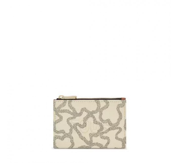 MONEDERO TARJETERO TOUS KAOS ICON BEIGE 2002128101