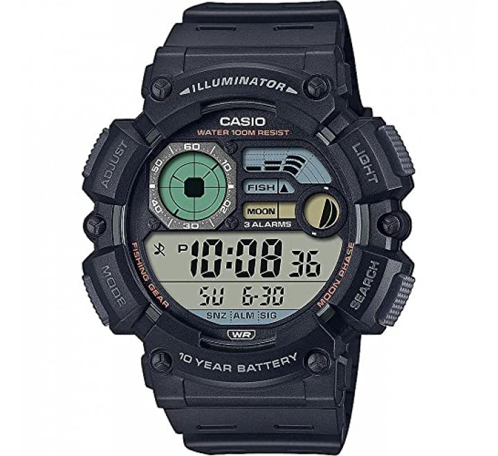 RELOJ CASIO DIGITAL SILICONA NEGRO WS-1500H-1AVEF