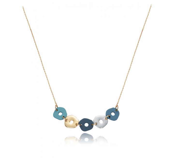 COLLAR VICEROY 52003C09013 METAL DISCOS IRREGULARES COLOR