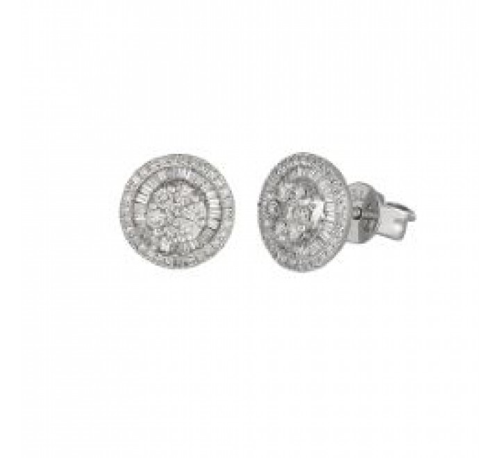 PENDIENTES ORO BLANCO BRILLANTES 0,27/0,17CT 530410