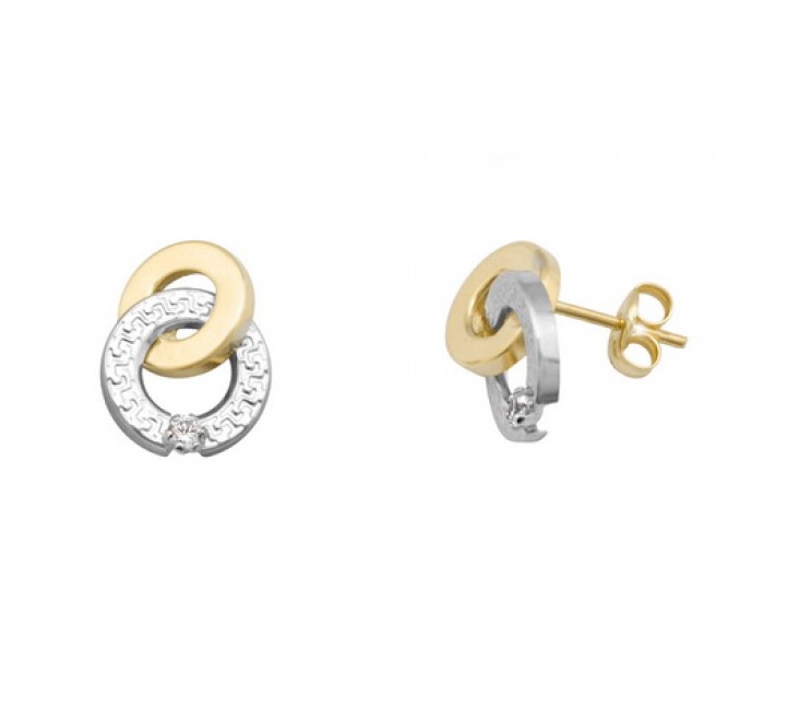 PENDIENTES ORO 18KLTES BICOLOR 11,60MLM 55755-P/X/CI