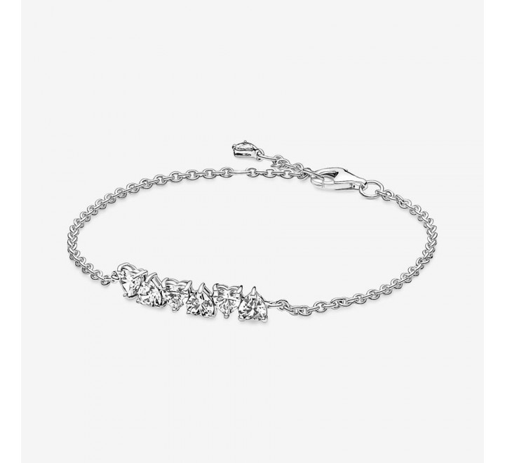 PULSERA PANDORA 591162C01-18 CORAZONES SIN FIN BRILLANTES