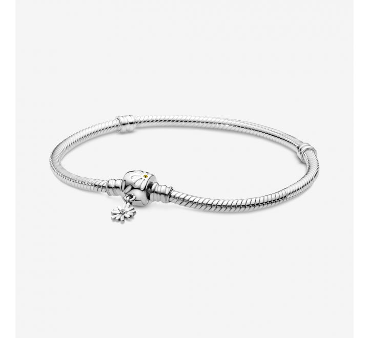 PULSERA PANDORA PLATA BROCHE CON FLOR COLGANDO 598776C01-21