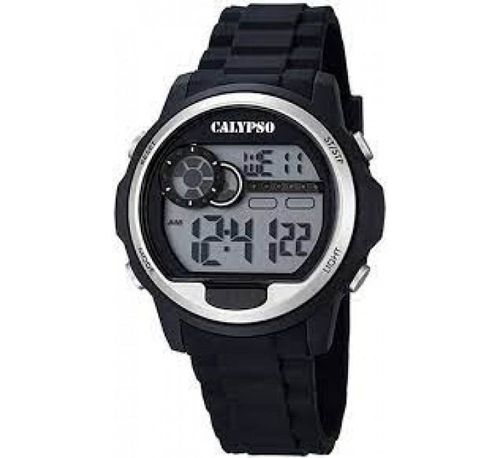 RELOJ CALYPSO DIGITAL SILICONA NEGRA CAJA NEGRA K5667/1