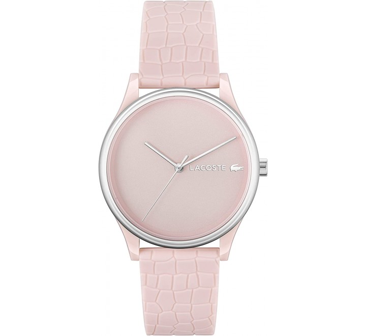 RELOJ LACOSTE CAJA ROSA Y CORREA SILICONA ROSA 2001248