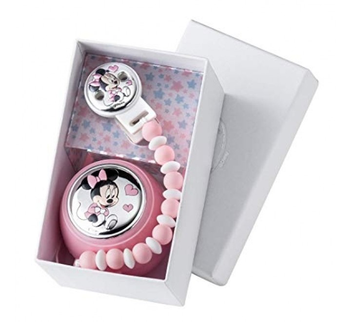 Disney Baby - Minnie Mouse - Clip para chupete con cadena de cuentas 