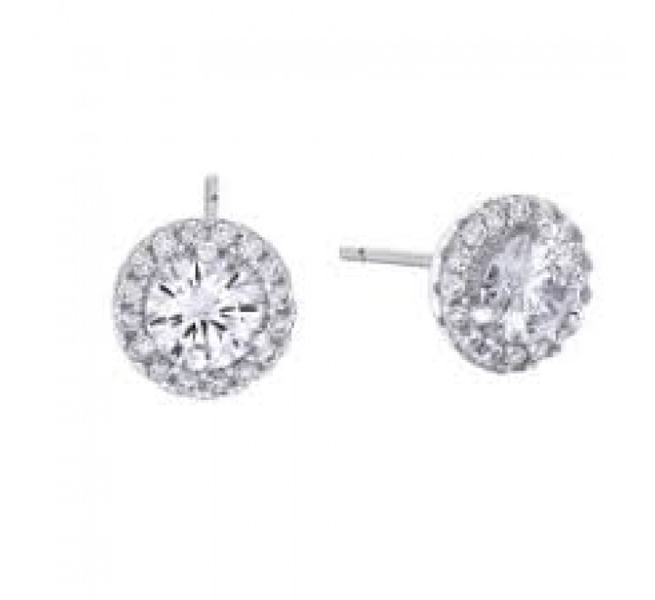 PENDIENTES PLATA CIRCONITA CENTRAL TRES GARRAS 00508684