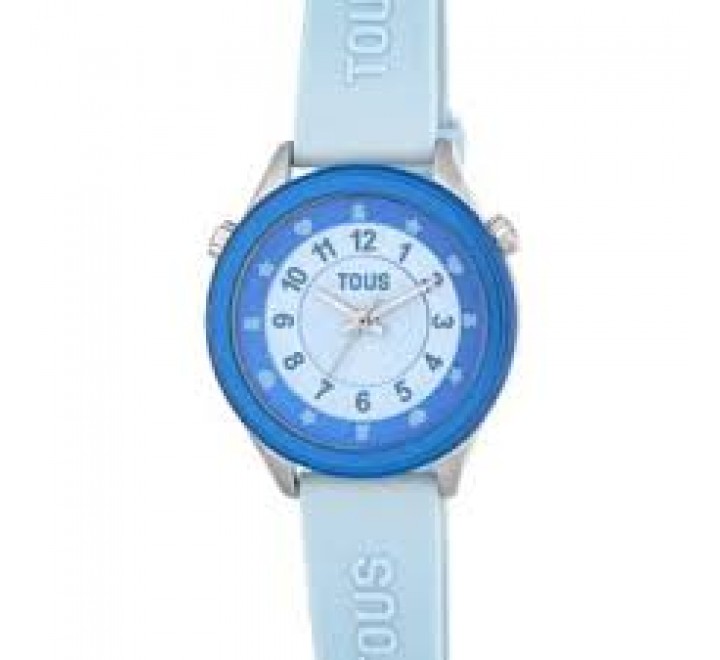 RELOJ TOUS NIÑA CAJA AZUL CORREA SILICONA AZUL 200358052
