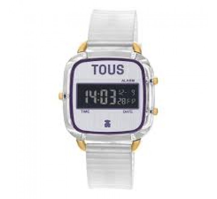 RELOJ TOUS DIGITAL CORREA SILICONA TRANSPARENTE 200351056