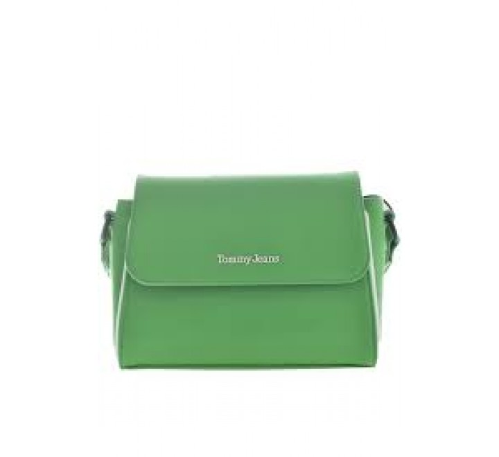 BANDOLERA TOMMY HILFIGER VERDE FLAP CROSSOVER AW0AW14556 LY3