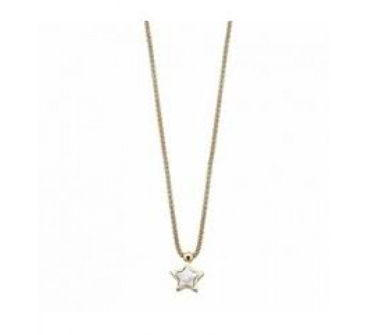 GARGANTILLA PLATA DORADA ESTRELLA CON NACAR 00508742