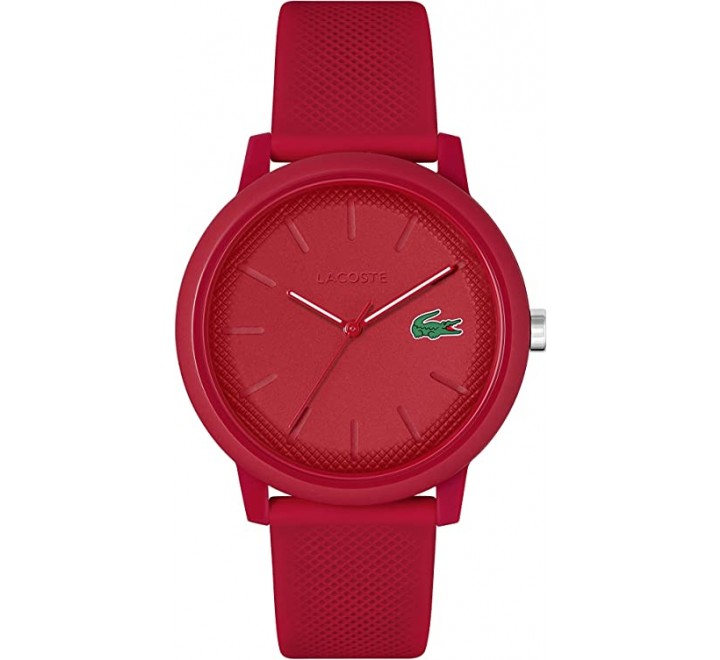 RELOJ LACOSTE CAJA 42MM ROJA Y SILICONA ROJA 2011173