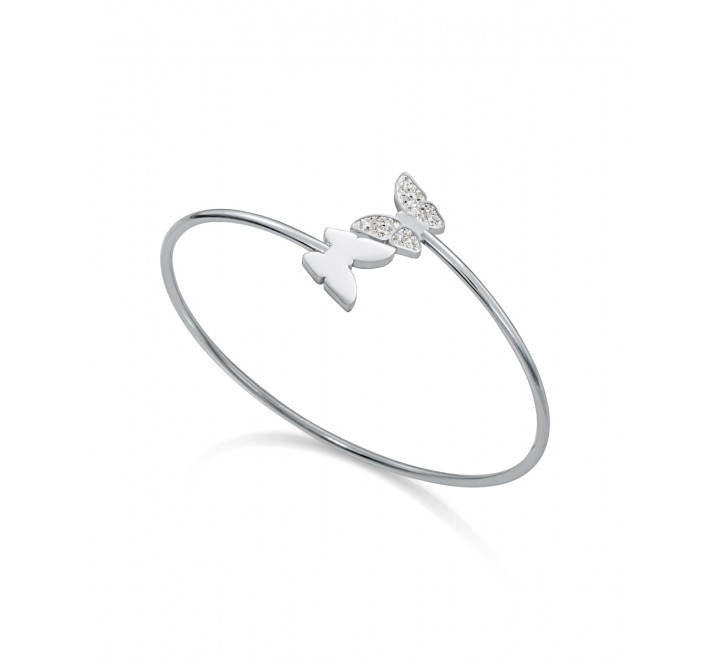 PULSERA VICEROY 75235P01010 ACERO MARIPOSAS CIRCONITAS