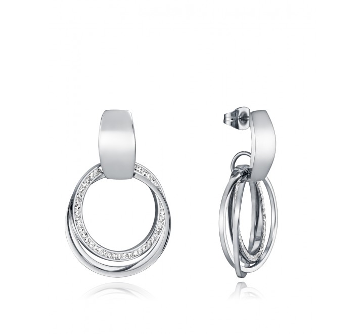 PENDIENTES VICEROY ACERO ANILLAS CIRCONITAS 75279E01000