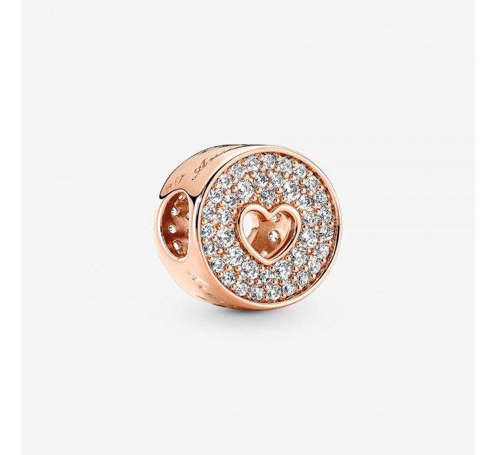 CHARMS PANDORA 781977C01 ANIVERSARIO PAVE Y CORAZON