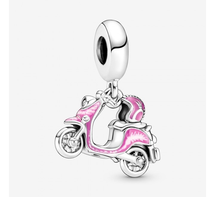 CHARMS PANDORA 791057C01 MOTO SCOOTER ROSA