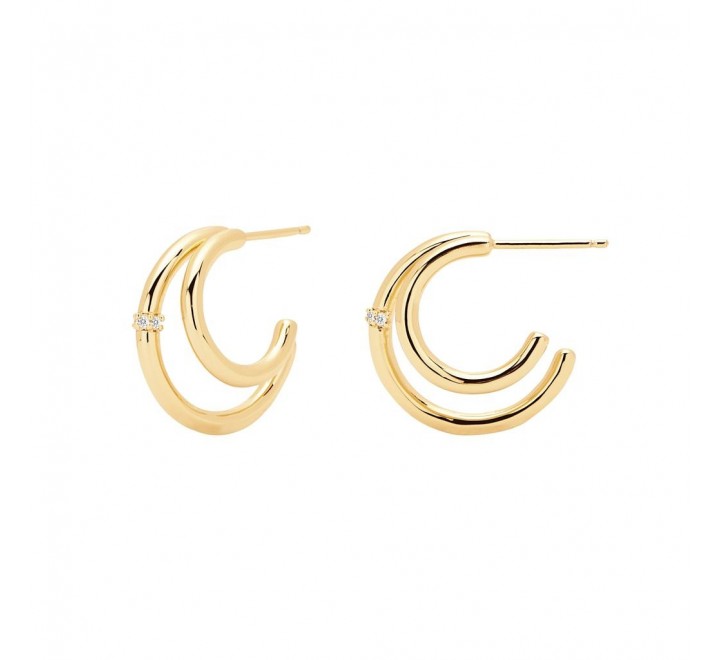 PENDIENTES PDPAOLA AR01-106-U PLATA CHAPADA