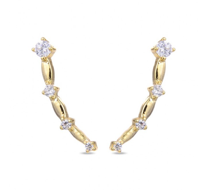 PENDIENTES LUXENTER EH529Y0000 PLATA CHAPADA CIRCONITAS