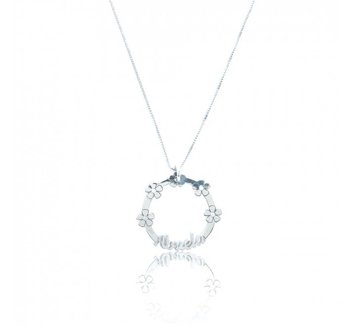 GARGANTILLA PLATA FLORES ABUELA 8651600846