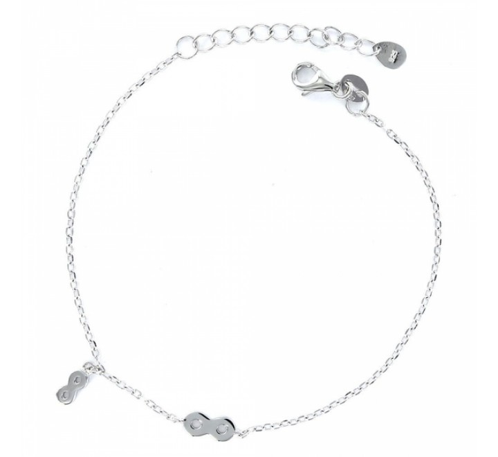 PULSERA PROMOJOYA 9100480 PLATA CON INFINITOS