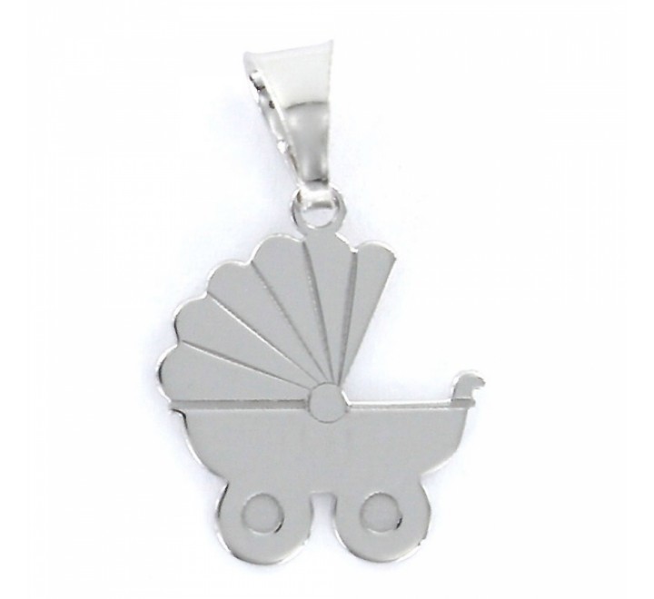 COLGANTE PLATA CARRITO DE BEBE 18MM 9101523