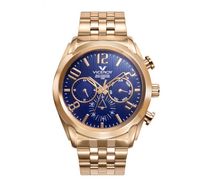 RELOJ VICEROY  MULTI ACERO IP DORADO 471195-97