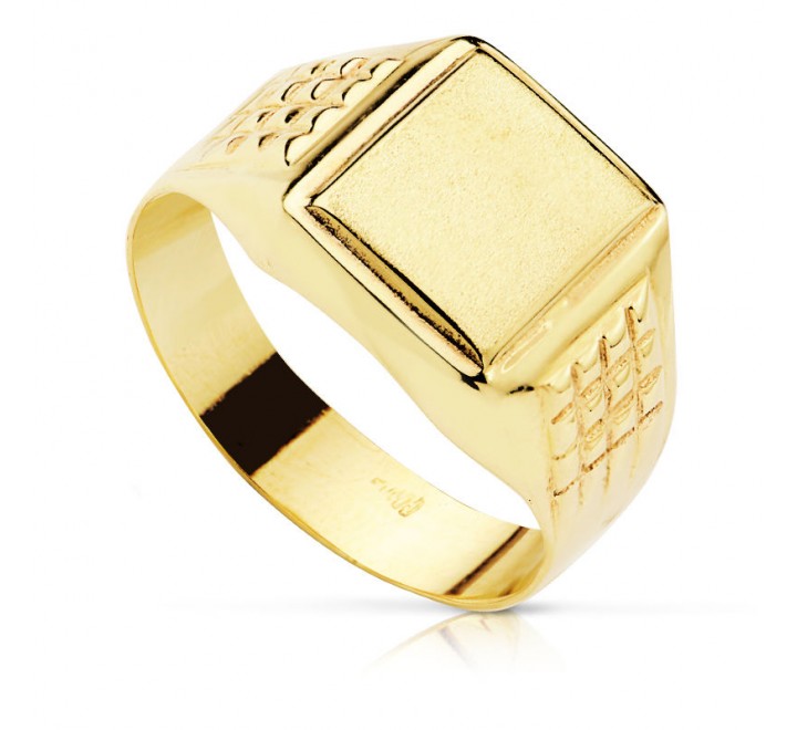 SELLO ORO CADETE18KTES TALLADO 19215