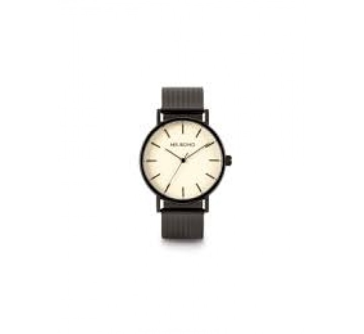 RELOJ MR BOHO 00728940 ESTERILLA Y CAJA CHAPADAS EN NEGRO