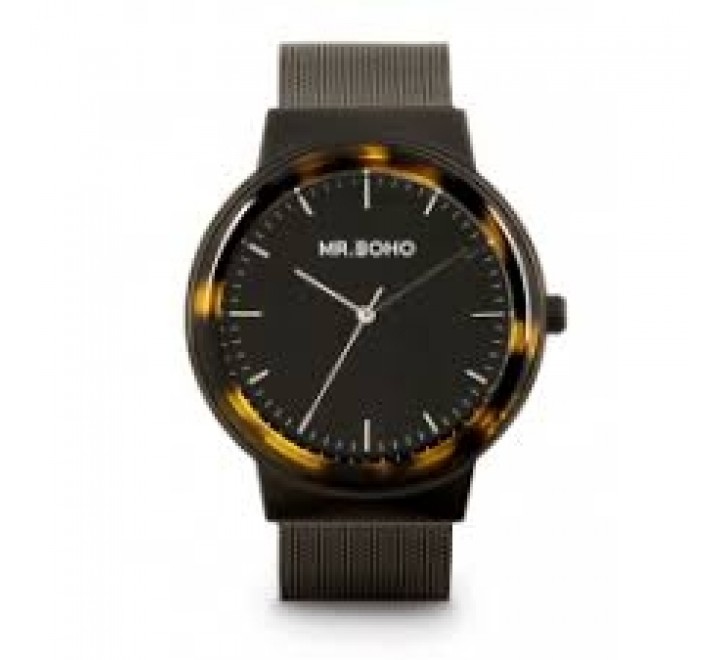 RELOJ MR BOHO 00728951 ESTERILLA NEGRA BISEL CAREI