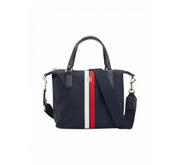 BOLSO PEQUE?O TOMMY HILFIGER AZUL Y LOGO AW0AW13175 DW6
