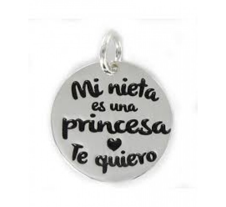 COLGANTE PROMOJOYA 9103599 PLATA MY LIFE DISCO 18 MM