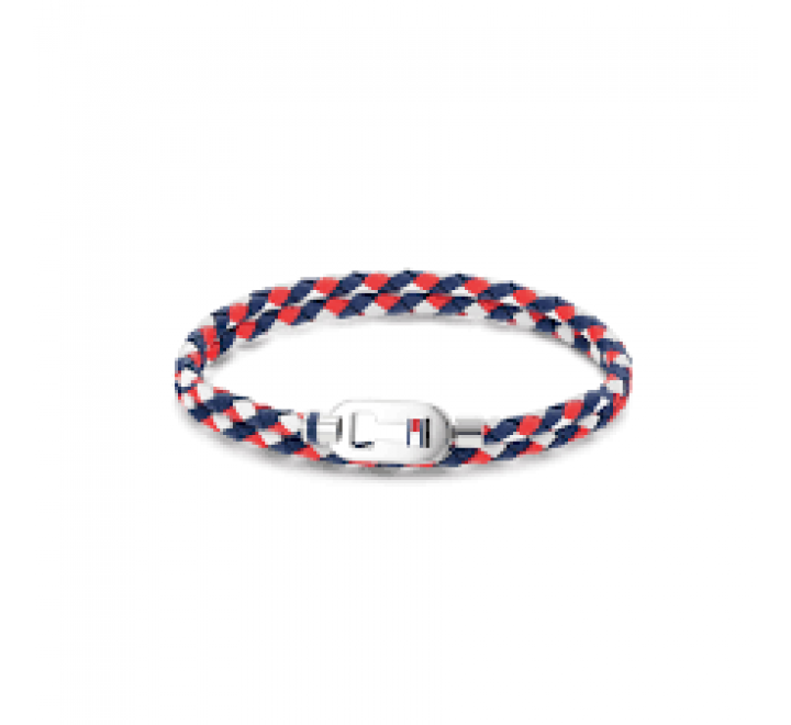 PULSERA DOBLE TOMMY HILFIGER CUERO TRENZADO 19CM 2790387