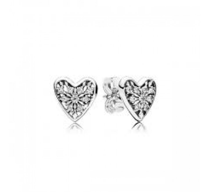 PENDIENTES PANDORA 296368CZ PLATA CORAZON HIELO