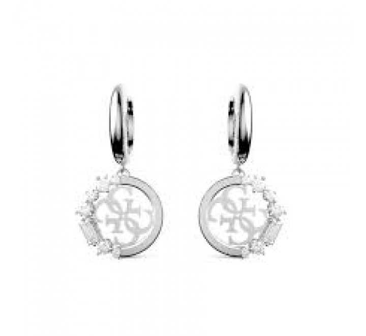 PENDIENTES GUESS ACERO SIMBOLO CIRCONITAS JUBE01111JWRHT-U
