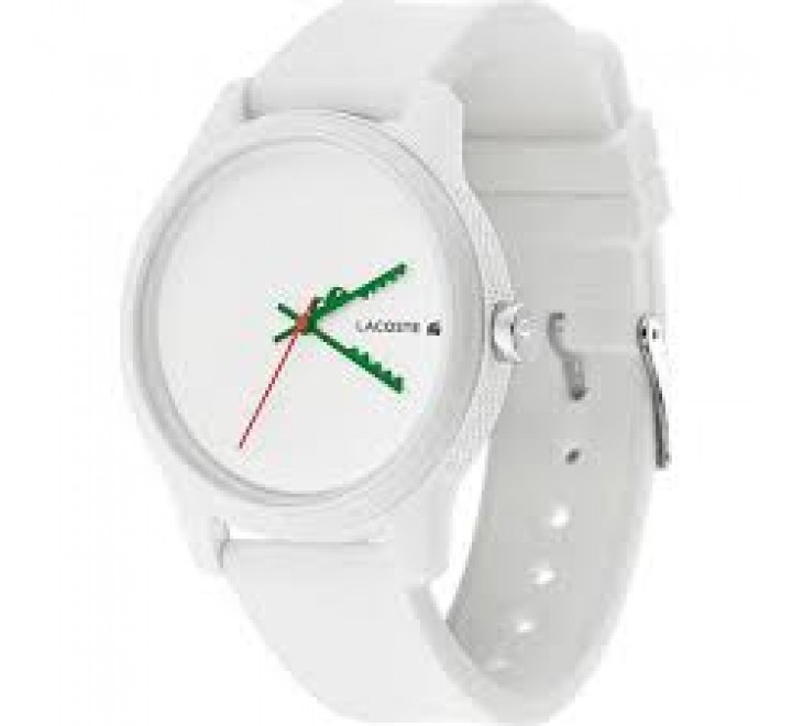 RELOJ LACOSTE SILICONA BLANCA CAJA REDONDA 2011069