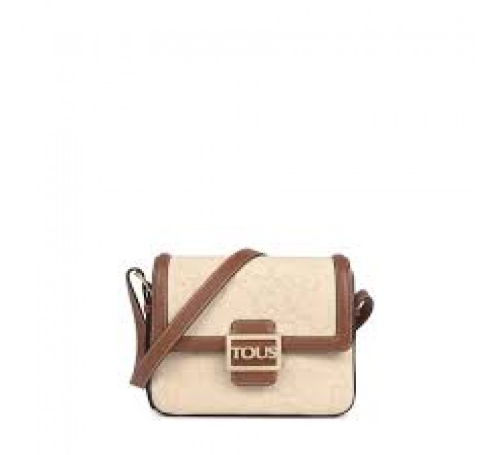 BANDOLERA TOUS 095900902 M T ICON CUERO-BEIGE