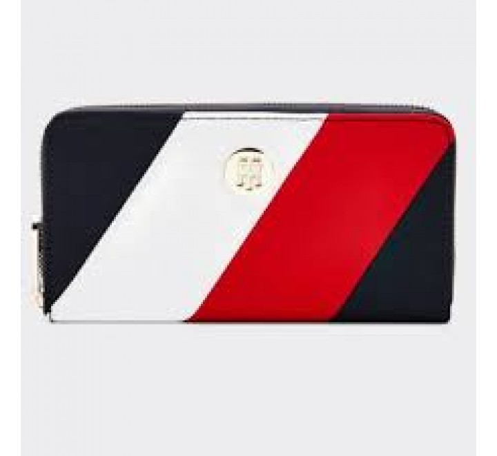 BILLETERA TOMMY HILFIGER AW0AW09542 0GY GRANDE TRES COLORES