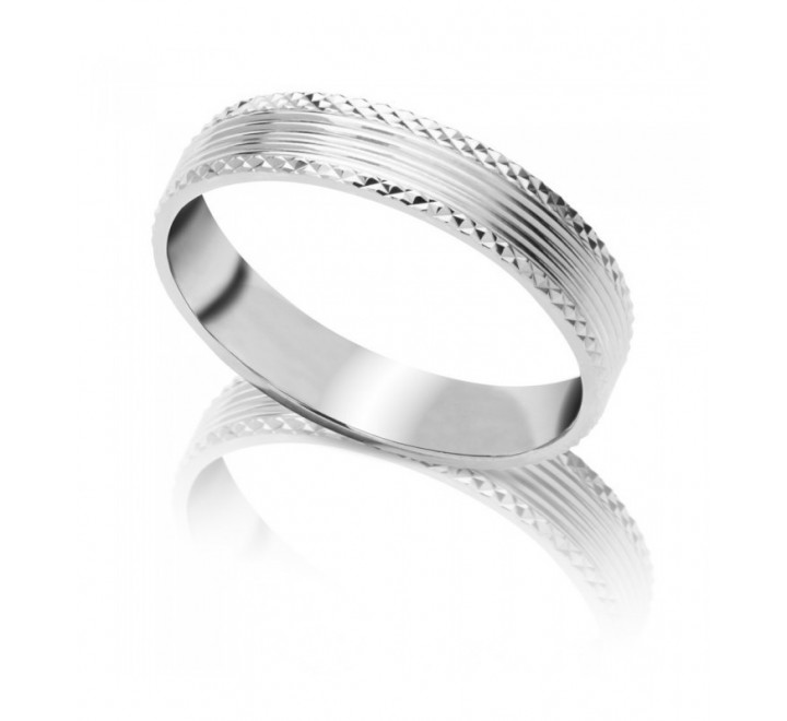 ALIANZA PLATA 4MM RAYAS SO1281