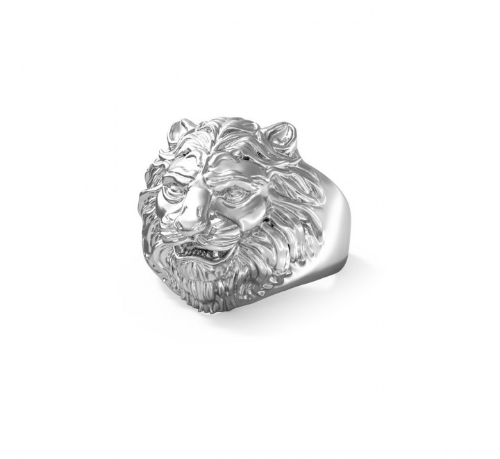 ANILLO GUESS ACERO CABEZA DE LEON JUMR01307JWST64