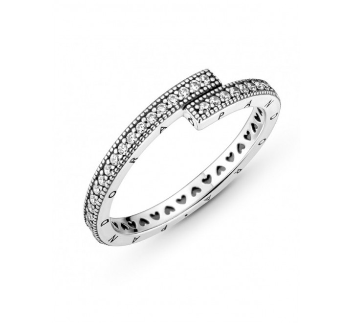 ANILLO PANDORA PLATA N?14 TU Y YO CIRCONITAS 199491C01-54