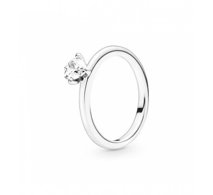 ANILLO PANDORA PLATA CIRCONITA CORAZON Nº20 198691c01-60