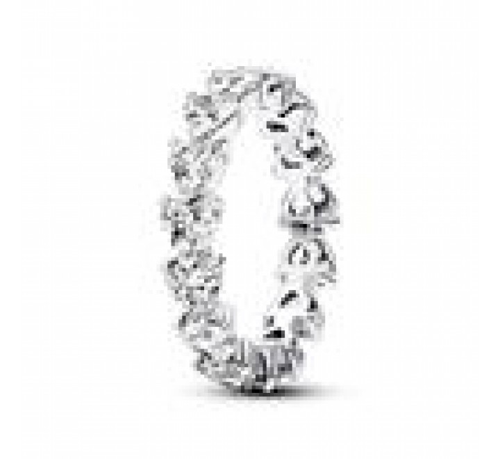 ANILLO PANDORA PLATA ETERNIDAD FILA CORAZONES 193103C01-54
