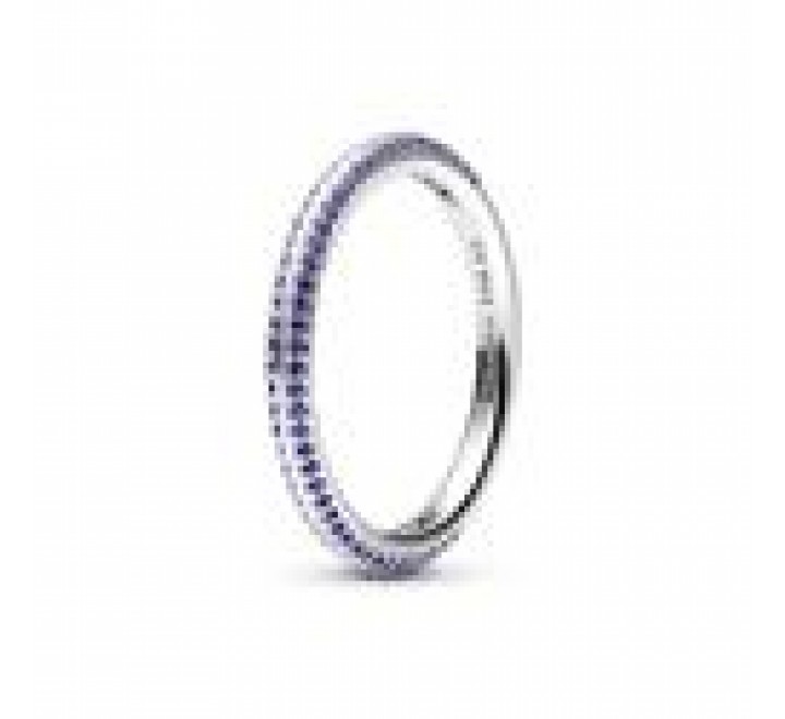 ANILLO PANDORA ME PLATA CIRCONITAS AZULES Nº16 199679C03-56
