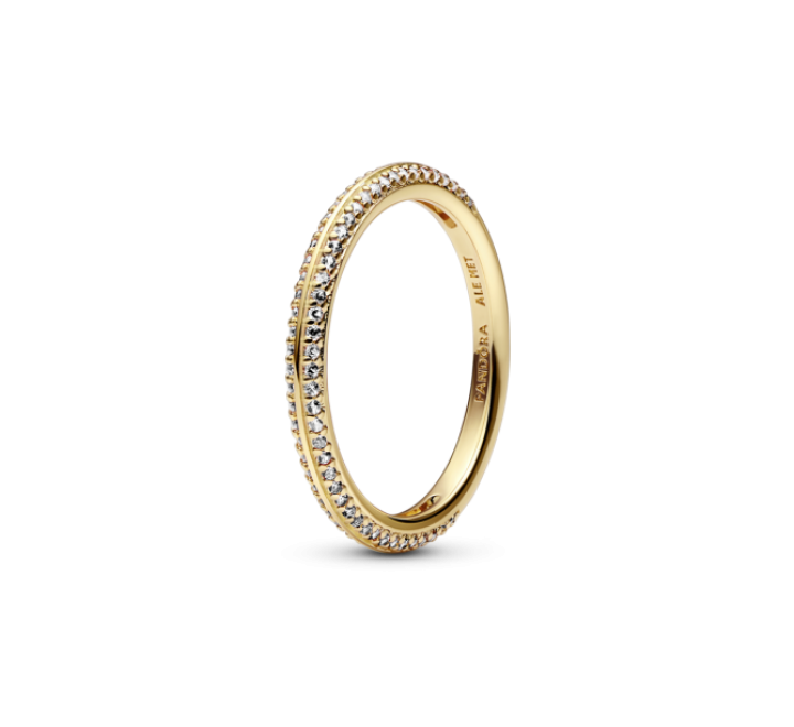 ANILLO PANDORA PLATA DORADA CIRCONITAS N?16 169679C01-56