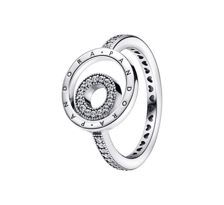 ANILLO PANDORA PLATA REDONDO CIRCONITAS N?16 192316C01-56