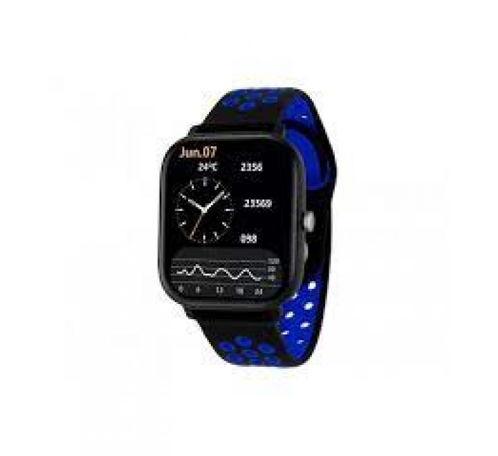 RELOJ LISKA SMARTWATCH SILICONA NEGRA Y AZUL SV-07FD-54