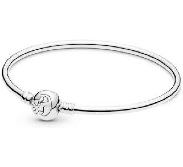 PULSERA PANDORA 598047CCZ-21 PLATA RIGIDA BROCHE REY LEON