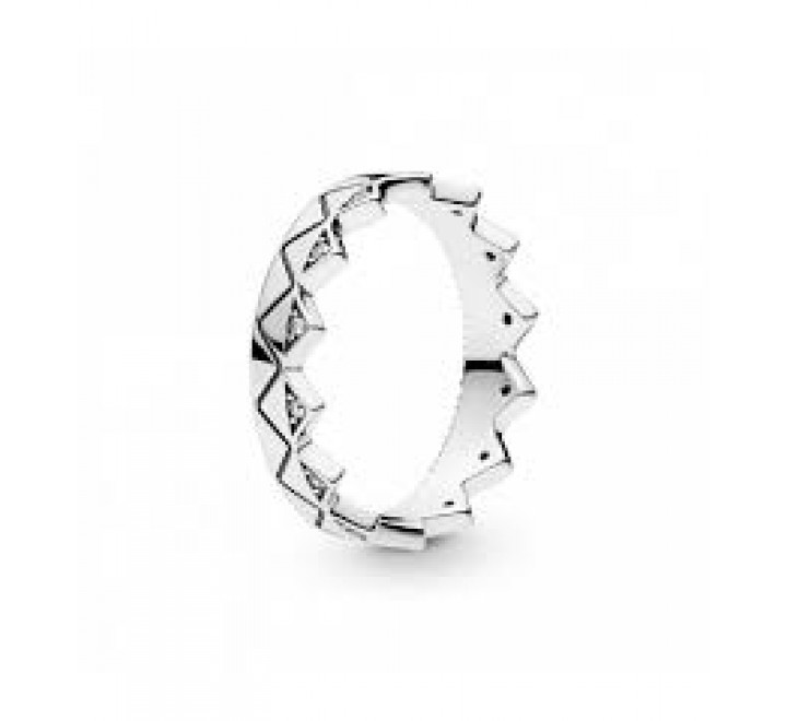 ANILLO PANDORA 198033CZ-52 PLATA CORONA LISA CIRCONITAS